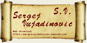 Sergej Vujadinović vizit kartica